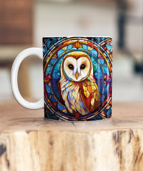 Bernadette Barn Owl Suncatcher Artwork Ceramic Mug